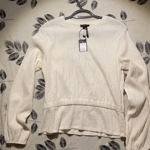 Dynamite Crepe Peplum Top